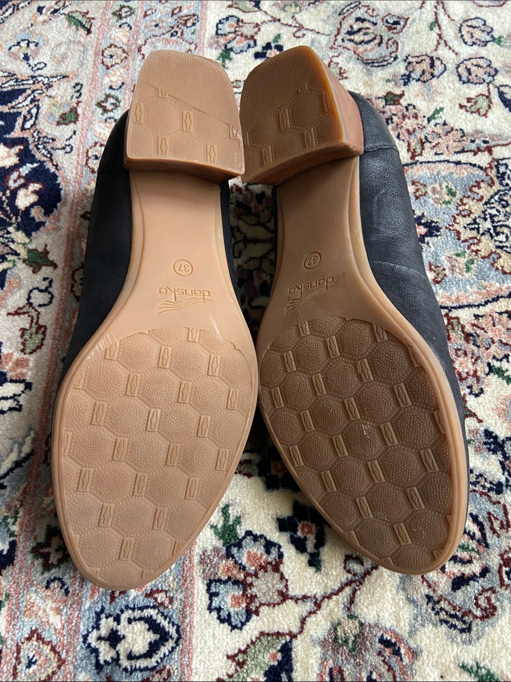 Women's Dansko Preston black leather Block heel shoes size 37 - Picture 5 of 10